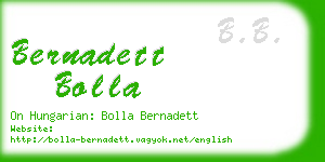 bernadett bolla business card